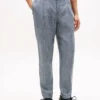 Pantalones de lino con estampado Glen Plaid de New York Label Pantalones de lino con estampado Glen Plaid de New York Label
