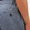 Pantalones de lino con estampado Glen Plaid de New York Label Pantalones de lino con estampado Glen Plaid de New York Label