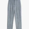 Pantalones de lino con estampado Glen Plaid de New York Label Pantalones de lino con estampado Glen Plaid de New York Label