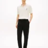 Pantalones de lino entallados de New York Label