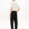 Pantalones de lino entallados de New York Label