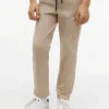 Pantalones de popelín elástico con tacto de papel para niño Pantalones de popelín elástico con tacto de papel para niño