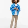 Pantalones de popelín elástico con tacto de papel para niño Pantalones de popelín elástico con tacto de papel para niño
