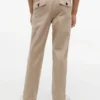 Pantalones de popelín elástico con tacto de papel para niño Pantalones de popelín elástico con tacto de papel para niño