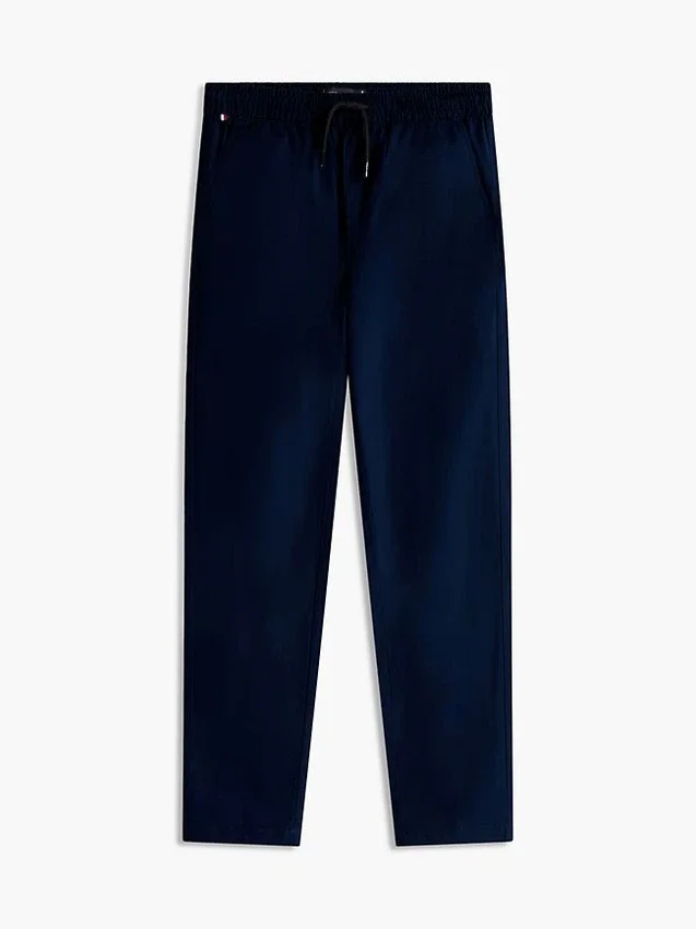 Pantalones de popelín elástico con tacto de papel para niño Pantalones de popelín elástico con tacto de papel para niño