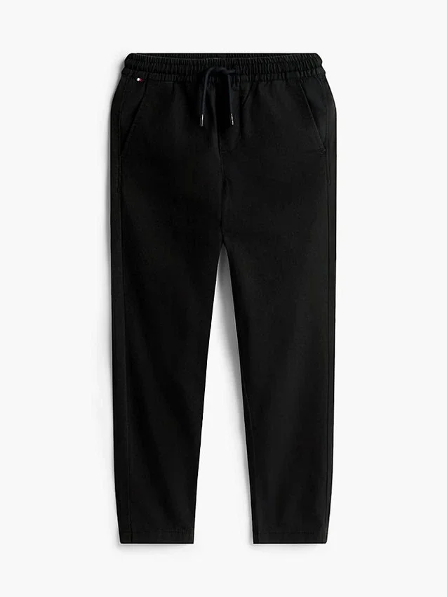 Pantalones de popelín elástico con tacto de papel para niño Pantalones de popelín elástico con tacto de papel para niño