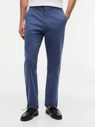 Pantalones Dobby con cintura elástica