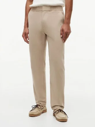 Pantalones Dobby con cintura elástica