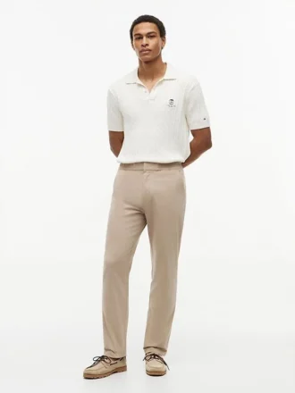 Pantalones Dobby con cintura elástica