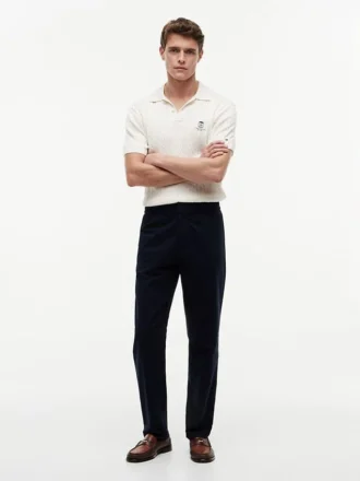 Pantalones Dobby con cintura elástica Pantalones Dobby con cintura elástica
