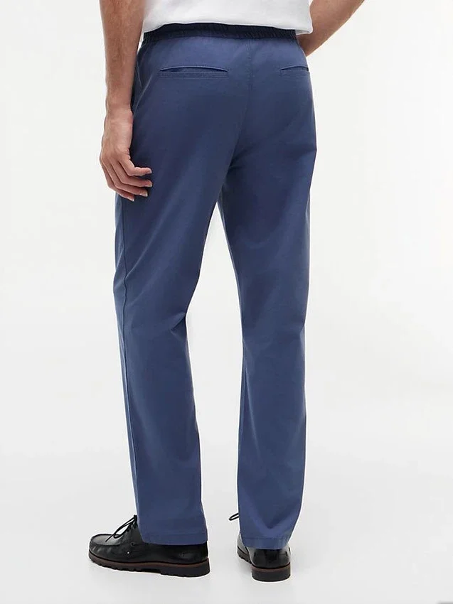 Pantalones Dobby con cintura elástica Pantalones Dobby con cintura elástica