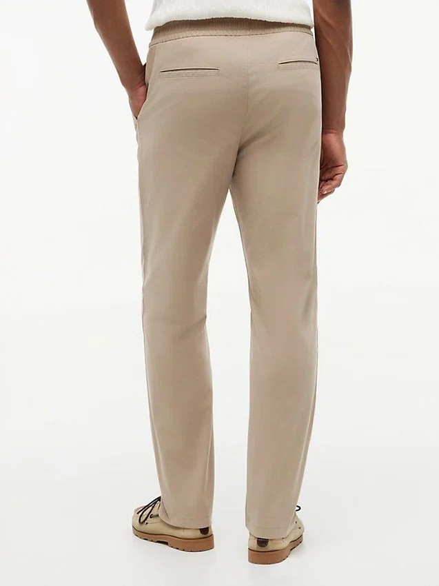 Pantalones Dobby con cintura elástica Pantalones Dobby con cintura elástica