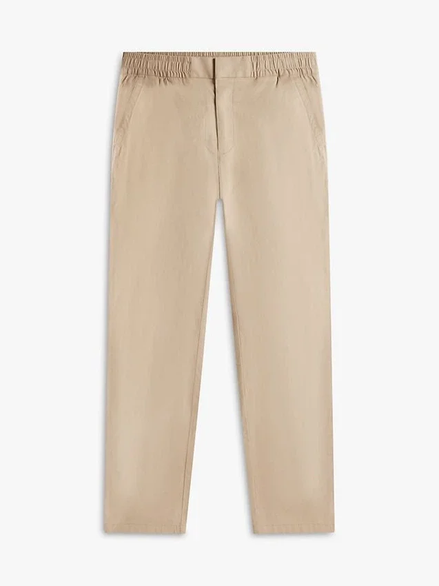 Pantalones Dobby con cintura elástica Pantalones Dobby con cintura elástica