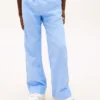 Pantalones elásticos de algodón slub para niño