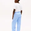 Pantalones elásticos de algodón slub para niño