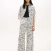 Pantalones holgados de lino sin cremallera