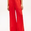 Pantalones holgados de lino sin cremallera
