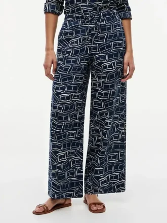 Pantalones holgados de lino sin cremallera