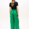 Pantalones holgados de lino sin cremallera