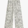 Pantalones holgados de lino sin cremallera