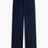 Pantalones holgados de mezcla de lana con tejido seersucker Pantalones holgados de mezcla de lana con tejido seersucker