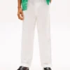 Pantalones holgados de mezcla de lino para niño