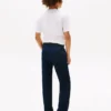 Pantalones holgados de mezcla de lino para niño