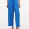 Pantalones ligeros de mezcla de lino sin cremallera Pantalones ligeros de mezcla de lino sin cremallera