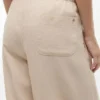Pantalones ligeros de mezcla de lino sin cremallera