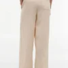 Pantalones ligeros de mezcla de lino sin cremallera