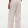 Pantalones ligeros de mezcla de lino sin cremallera Pantalones ligeros de mezcla de lino sin cremallera