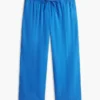 Pantalones ligeros de mezcla de lino sin cremallera Pantalones ligeros de mezcla de lino sin cremallera