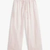 Pantalones ligeros de mezcla de lino sin cremallera Pantalones ligeros de mezcla de lino sin cremallera