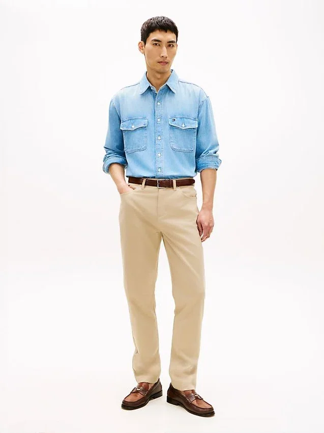 Pantalones rectos de 5 bolsillos Pantalones rectos de 5 bolsillos