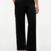 Pantalones rectos de sarga ligera Pantalones rectos de sarga ligera