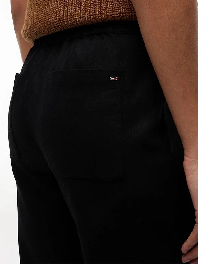 Pantalones rectos de sarga ligera Pantalones rectos de sarga ligera