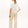 Pantalones rectos de sarga ligera Pantalones rectos de sarga ligera