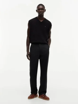 Pantalones sin cremallera de corte regular Pantalones sin cremallera de corte regular