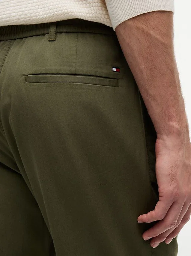 Pantalones sin cremallera de corte regular Pantalones sin cremallera de corte regular