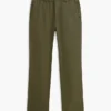 Pantalones sin cremallera de corte regular Pantalones sin cremallera de corte regular
