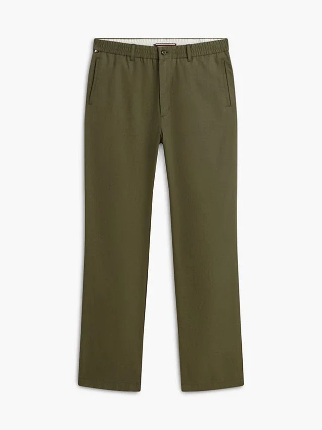 Pantalones sin cremallera de corte regular Pantalones sin cremallera de corte regular