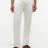 Pantalones sin cremallera de mezcla de algodón y lino