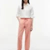Pantalones sin cremallera de mezcla de lino y algodón