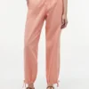 Pantalones sin cremallera de mezcla de lino y algodón