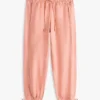 Pantalones sin cremallera de mezcla de lino y algodón