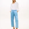 Pantalones tobilleros de pierna ancha sin cremallera Pantalones tobilleros de pierna ancha sin cremallera