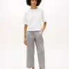 Pantalones tobilleros de pierna ancha sin cremallera Pantalones tobilleros de pierna ancha sin cremallera