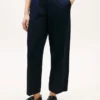 Pantalones tobilleros de pierna ancha sin cremallera Pantalones tobilleros de pierna ancha sin cremallera