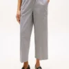 Pantalones tobilleros de pierna ancha sin cremallera Pantalones tobilleros de pierna ancha sin cremallera