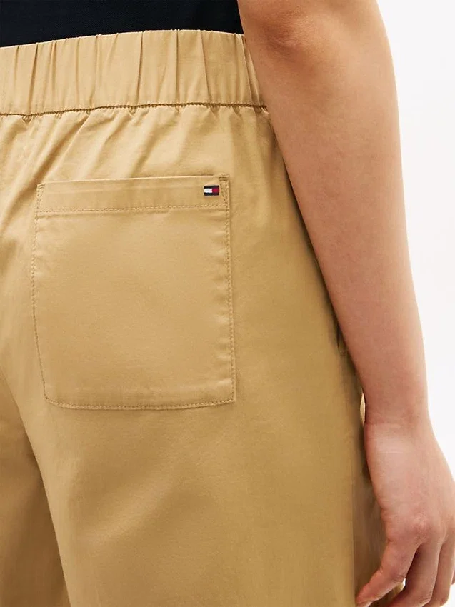 Pantalones tobilleros de pierna ancha sin cremallera Pantalones tobilleros de pierna ancha sin cremallera